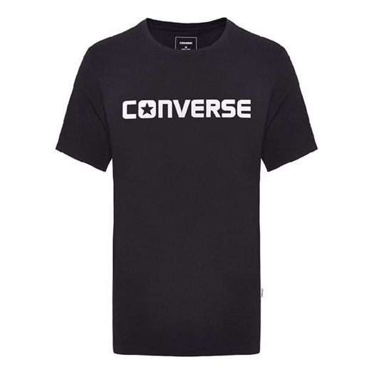 Tričko Converse Short Sleeve Alphabet T-Shirt Čierna | 10001970-A02
