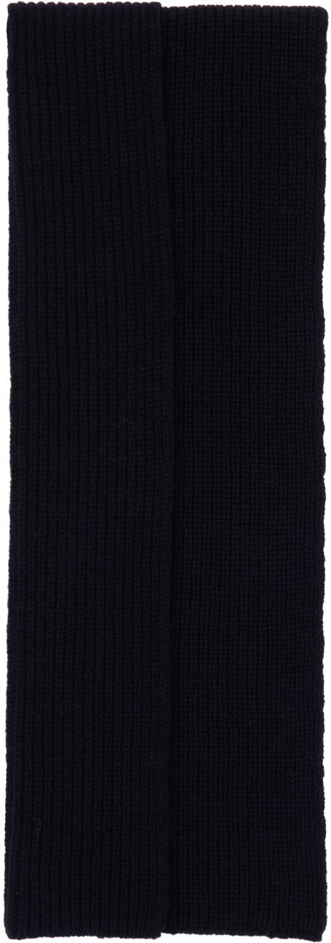 Šál Dries Van Noten Ribbed Knitted Scarf Modrá | 242-021235-9706