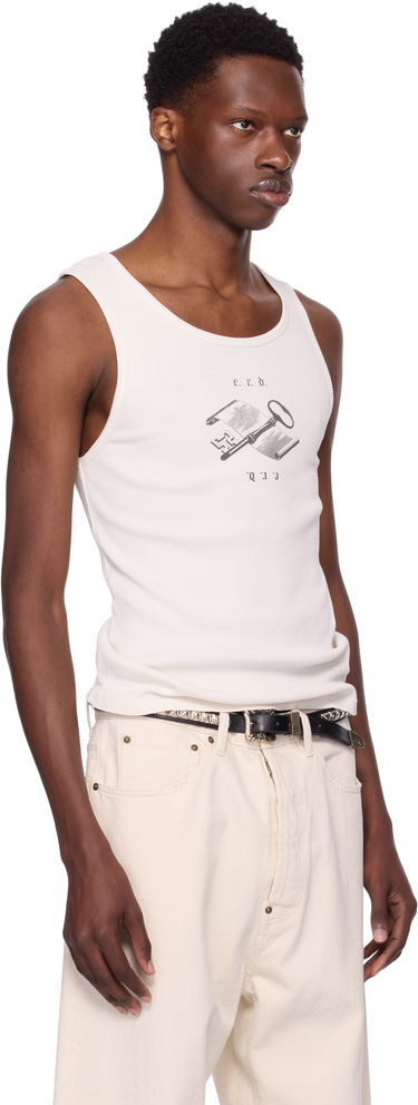 Tielko Enfants Riches Déprimés Enfants Riches Déprimés Academic Tank Top Biela | 010-839, 1