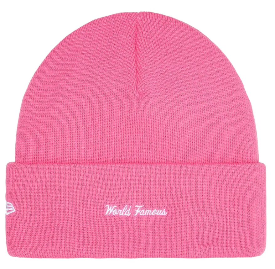 Kulicha Supreme Box Logo Beanie ONE-SIZE Ružová | FW25BN5 MAGENTA, 1