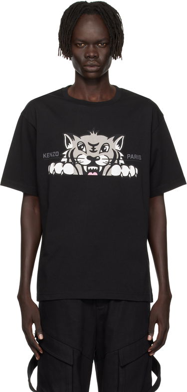 Tričko KENZO Kenzo 'Happy Tiger' Oversized T-Shirt Čierna | FF65TS4514SG, 0