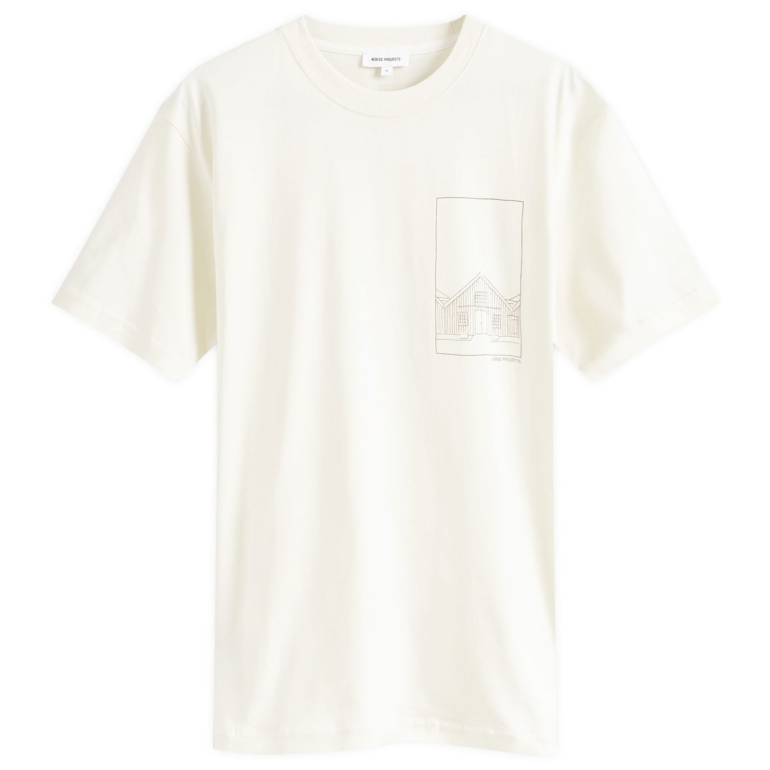 Tričko NORSE PROJECTS Johannes Organic Kanonbadsvej Biela | N01-0661-0262, 0