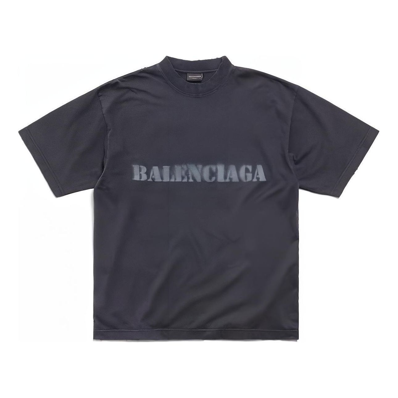 Tričko Balenciaga Stencil Type T-Shirt Čierna | 764235TQVA31750, 0