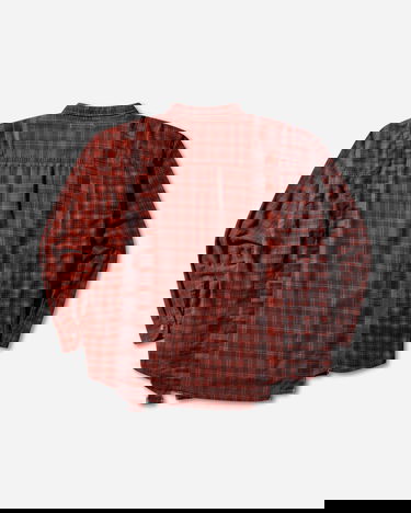 Košeľa Needles 7 Cuts Flannel Shirt Over Dye Vínová | RW394 RED, 2