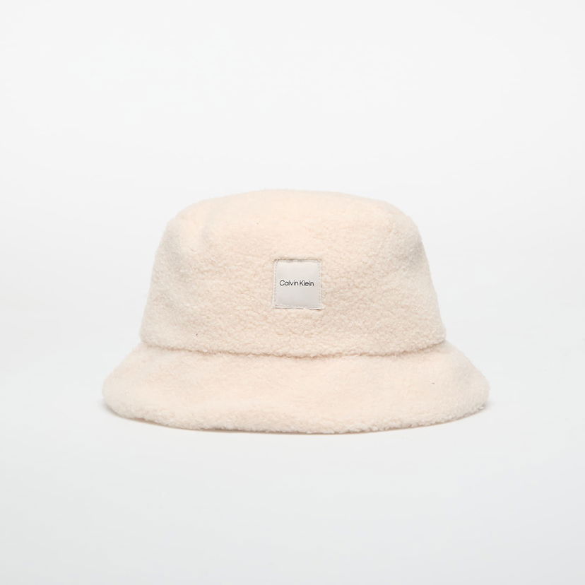 Klobúk CALVIN KLEIN Boucle Patch Bucket Hat Universal Béžová | LV04F5055G QYJ
