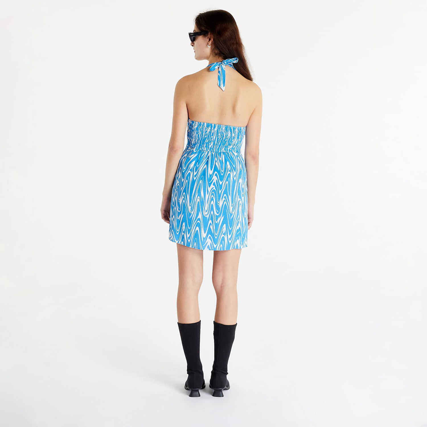 Šaty Tommy Hilfiger Psychedelic Halter Dress Modrá | DW0DW15181 0G0, 0