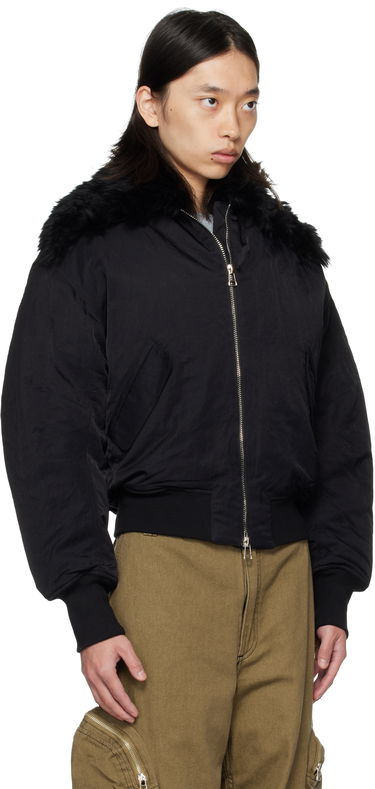 Bomber bunda Eckhaus Latta Eckhaus Latta Zip Bomber Jacket Čierna | 1411-EL-PF25-A -, 4