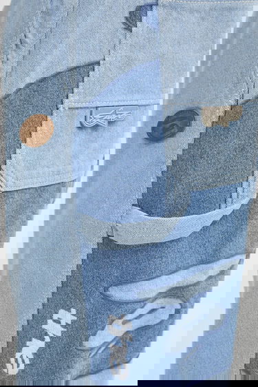 Džínsy AAPE by A Bathing Ape AAPE Main Relaxed Fit Jeans Modrá | AAPPTMB634XXN, 4