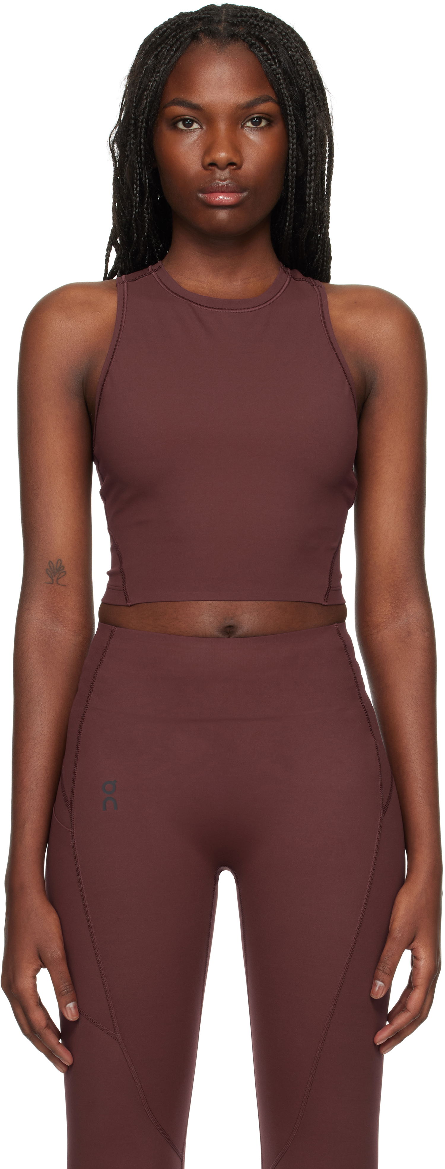 Tielko On Running Crop Sport Top Červená | 1WE11760398, 0