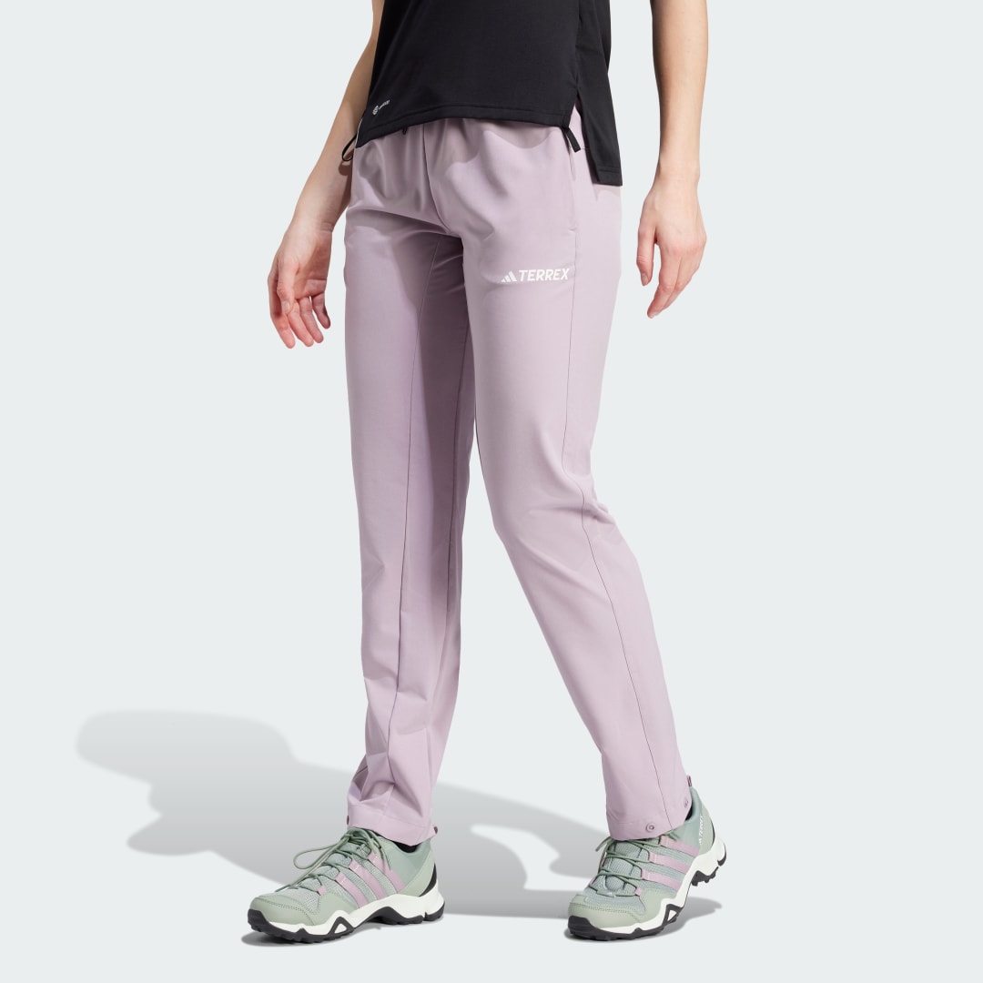 Nohavice adidas Performance Liteflex Hiking Pants Fialová | IQ3501, 0