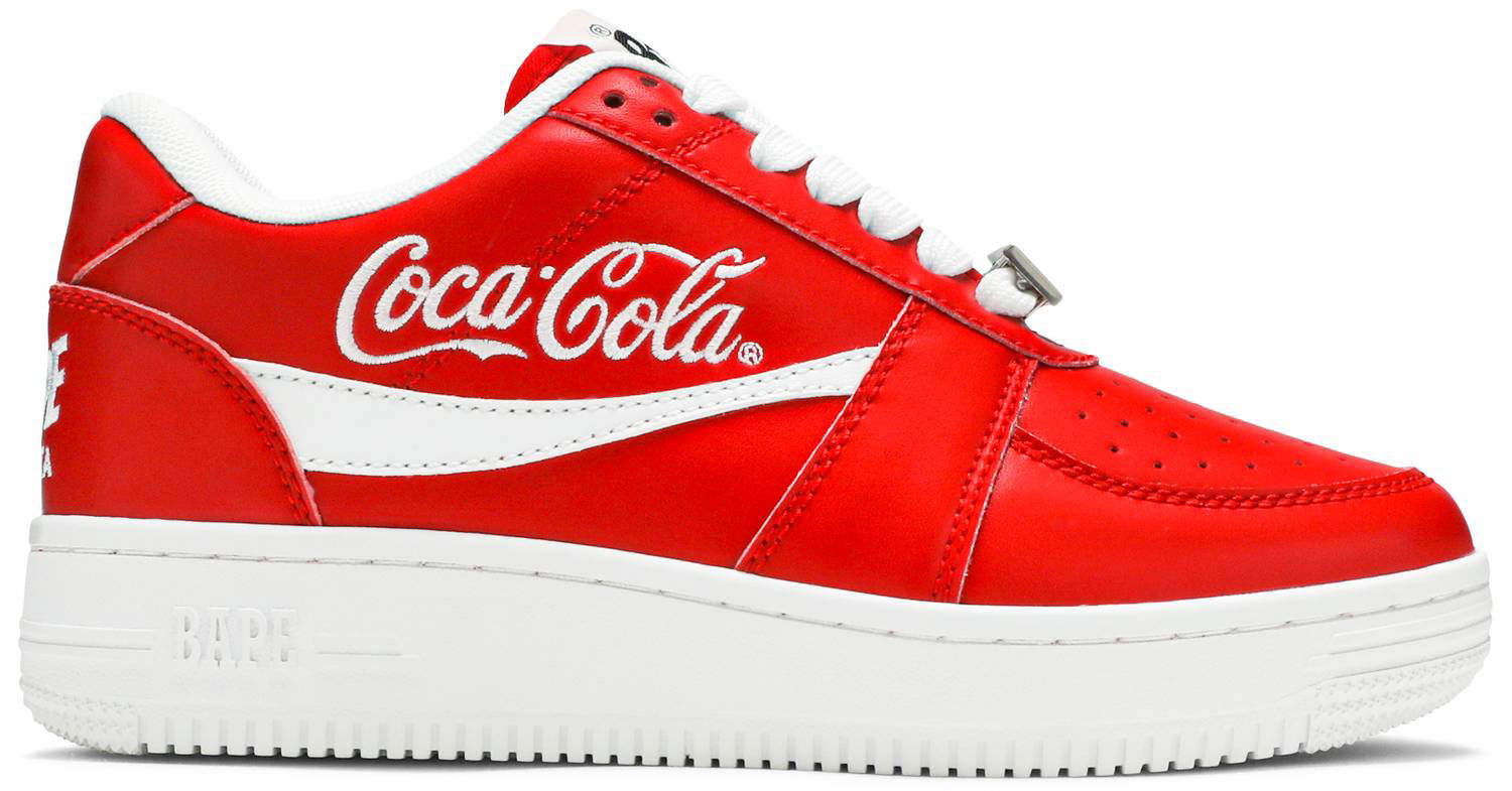 Tenisky a topánky BAPE Coca-Cola x Bapesta Low "Red" Červená | 1G23191913 RED, 1