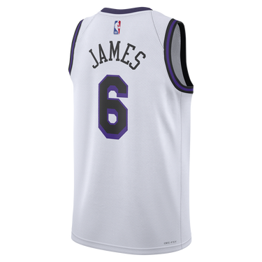 Dres Nike Dri-FIT NBA LeBron James Los Angeles Lakers City Edition 2022 Swingman Jersey Biela | DO9597-101, 3