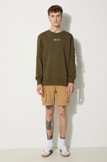 Šortky Alpha Industries Crew Short Sand Hnedá | 176203-14, 1