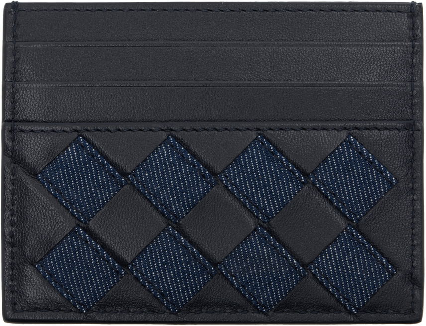 Peňaženka Bottega Veneta Intrecciato Credit Card Holder Navy | 797004 V48V3, 0