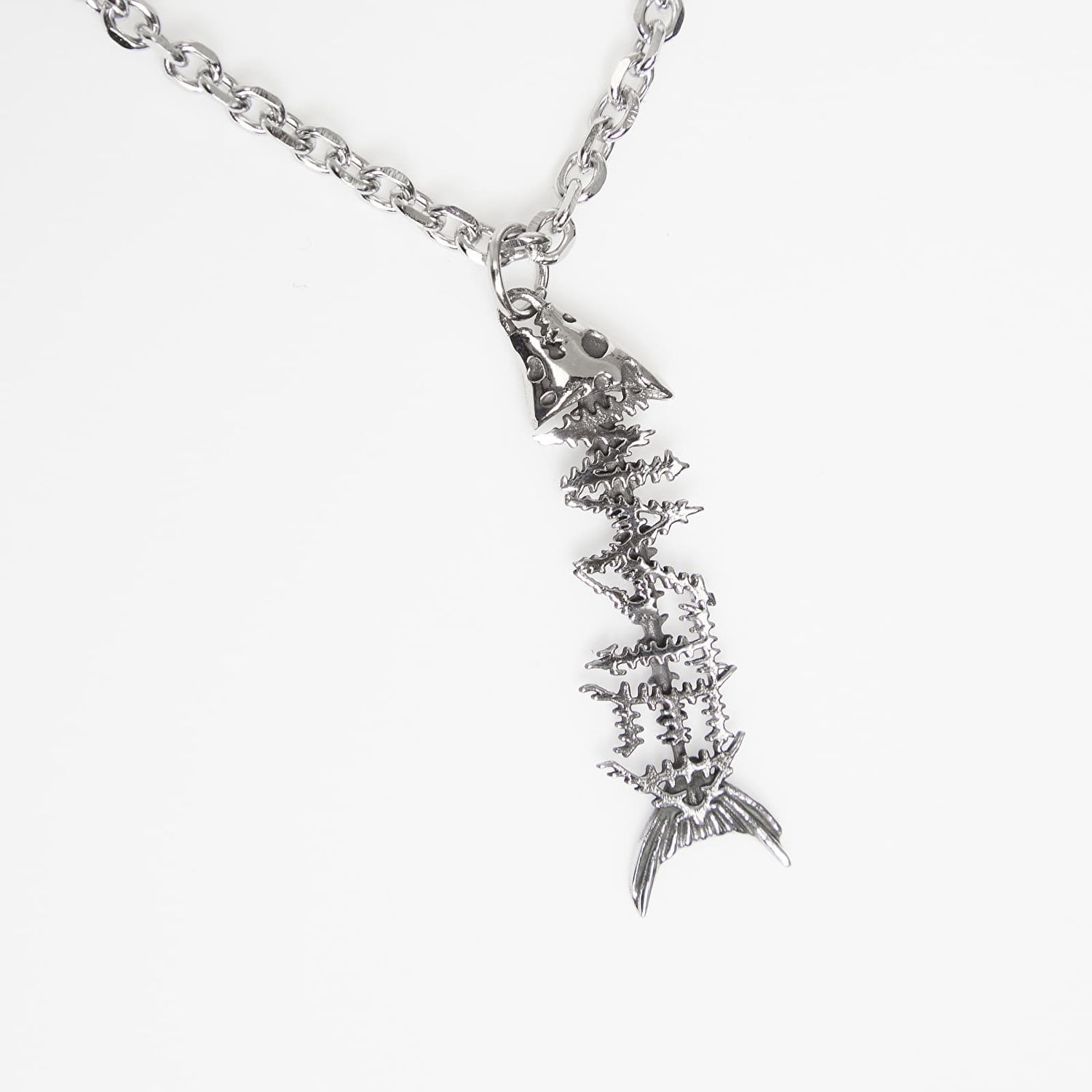Náhrdelník Wasted Paris U Surrender Necklace Fish Skeleton Pendant Metalická | WP_000315, 1