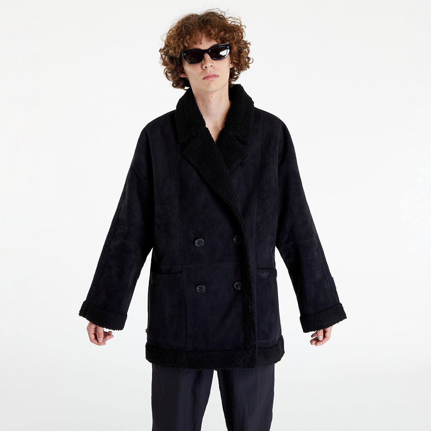 Kabáty adidas Originals Version Sherpa Jacket Čierna | HM5111, 0