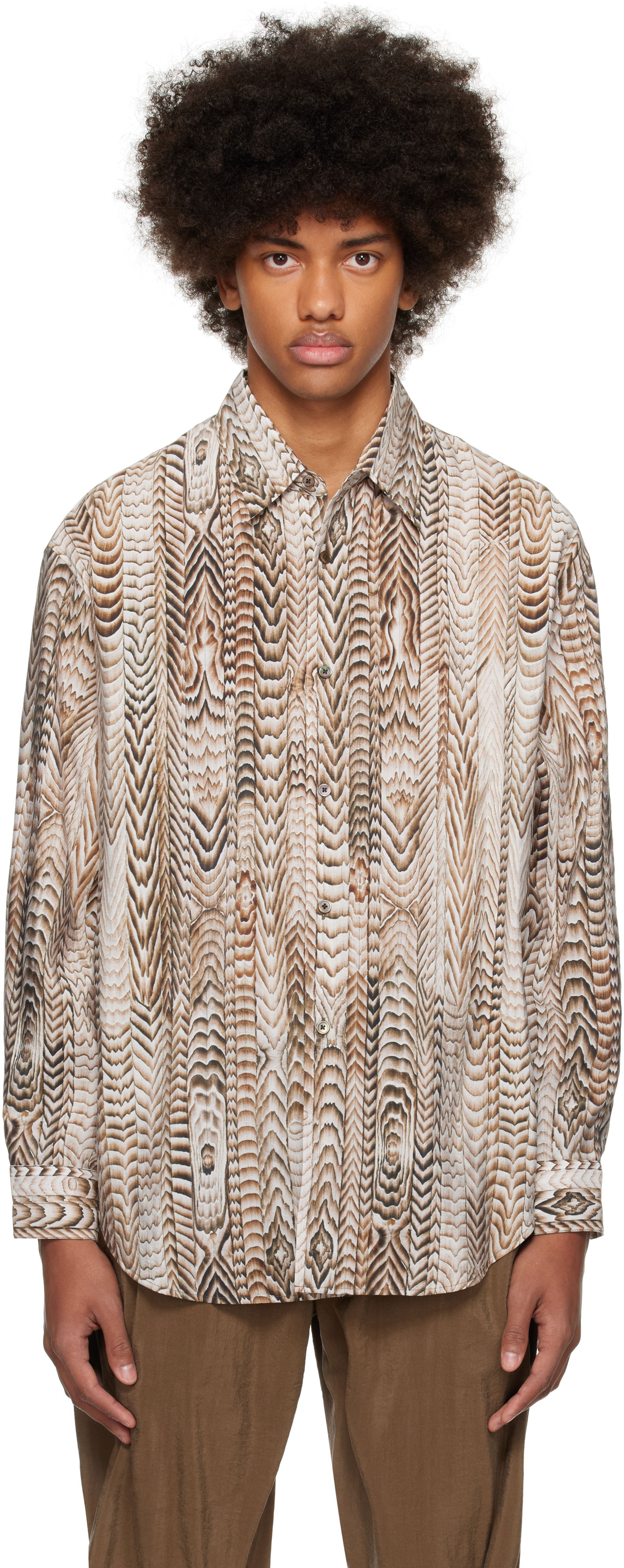 Lemaire FreelingWaters Edition Printed Shirt