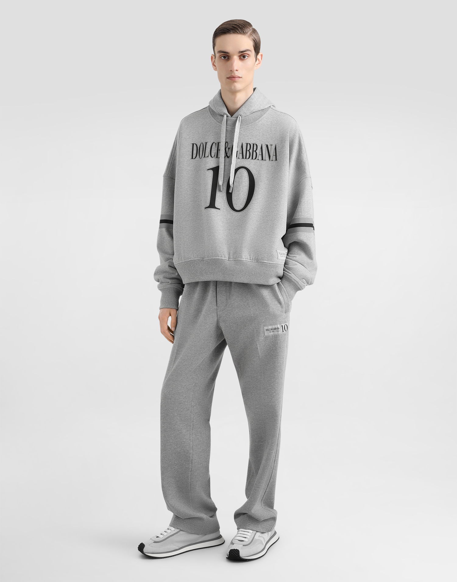 Mikina Dolce & Gabbana Dolce & Gabbana Cotton Sweatshirt With Logo Šedá | G9BEFTG7O2NS8290, 1