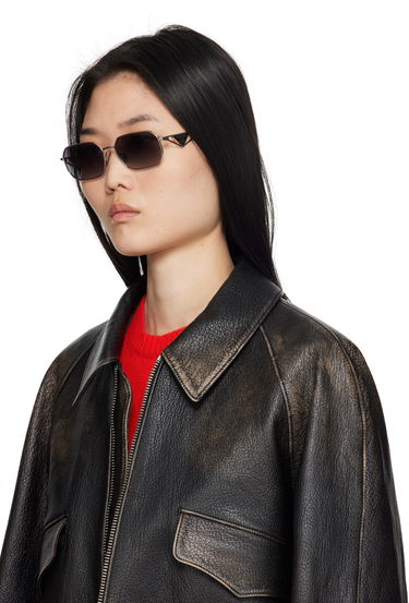 Slnečné okuliare Prada Triangle Logo Sunglasses Šedá | 0PR A51S 8056262346495, 3