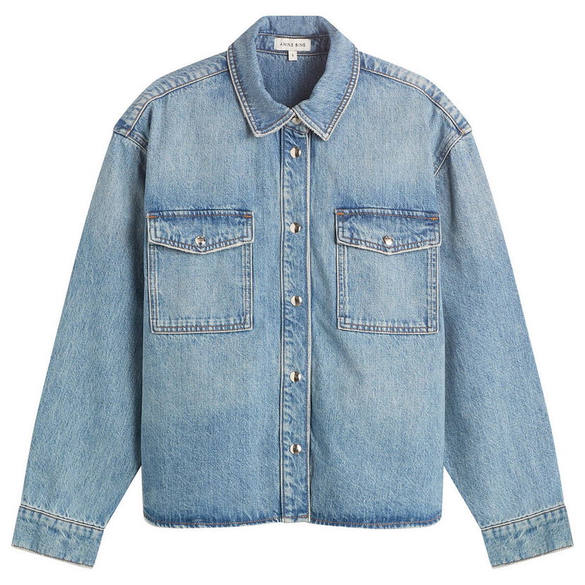 Košeľa Anine Bing Paxton Denim Shirt Modrá | A-07-11690-WHD9