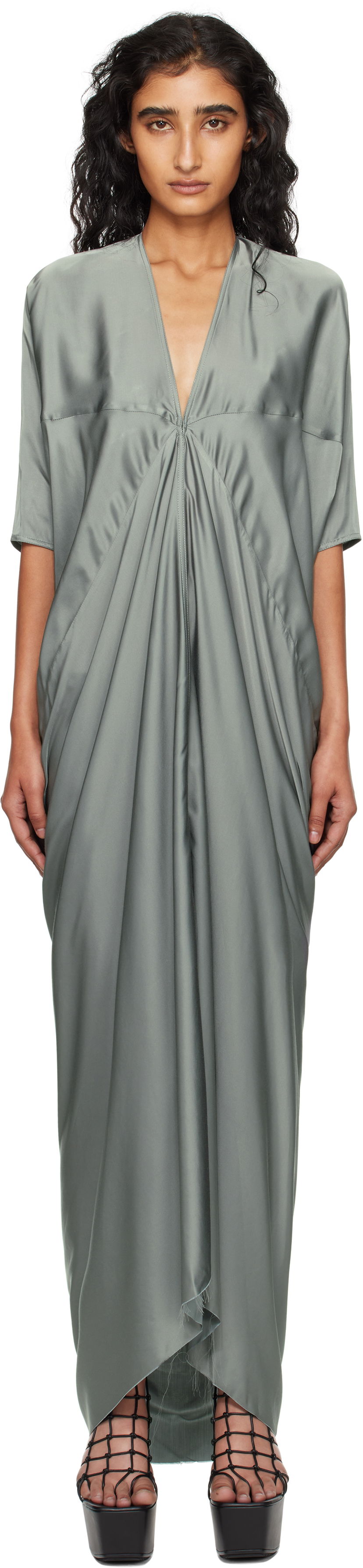 Šaty Rick Owens Rick Owens Concordians Kite Maxi Dress Zelené | RP02E4506 SCH