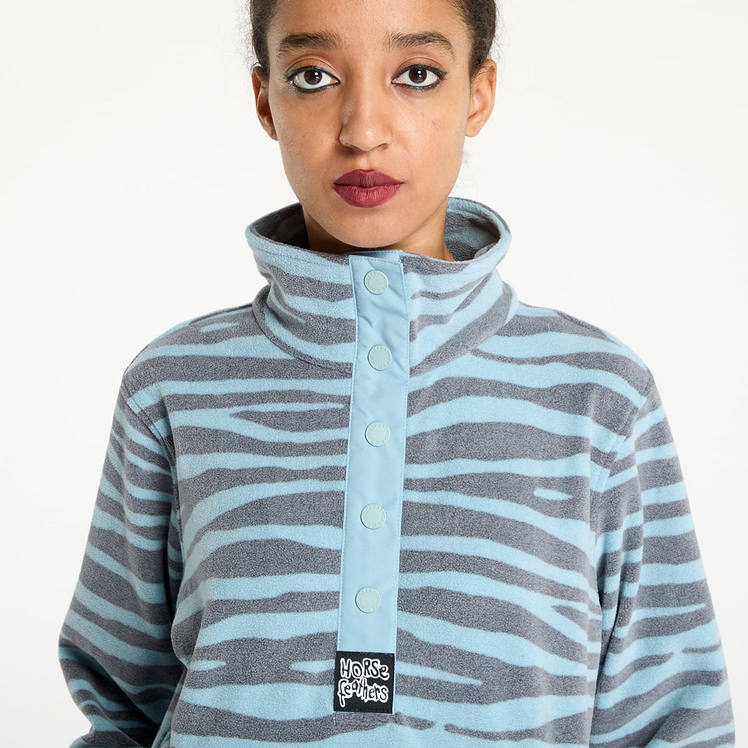 Mikina Horsefeathers Melia Sweatshirt Zebra M Tyrkysová | TW040B, 1