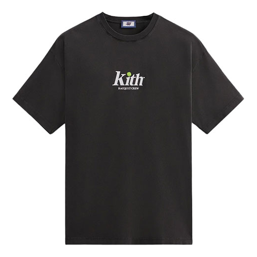 Tričko KITH Wilson Racquet Crew Logo Vintage T-Shirt Čierna | KHM031196-001