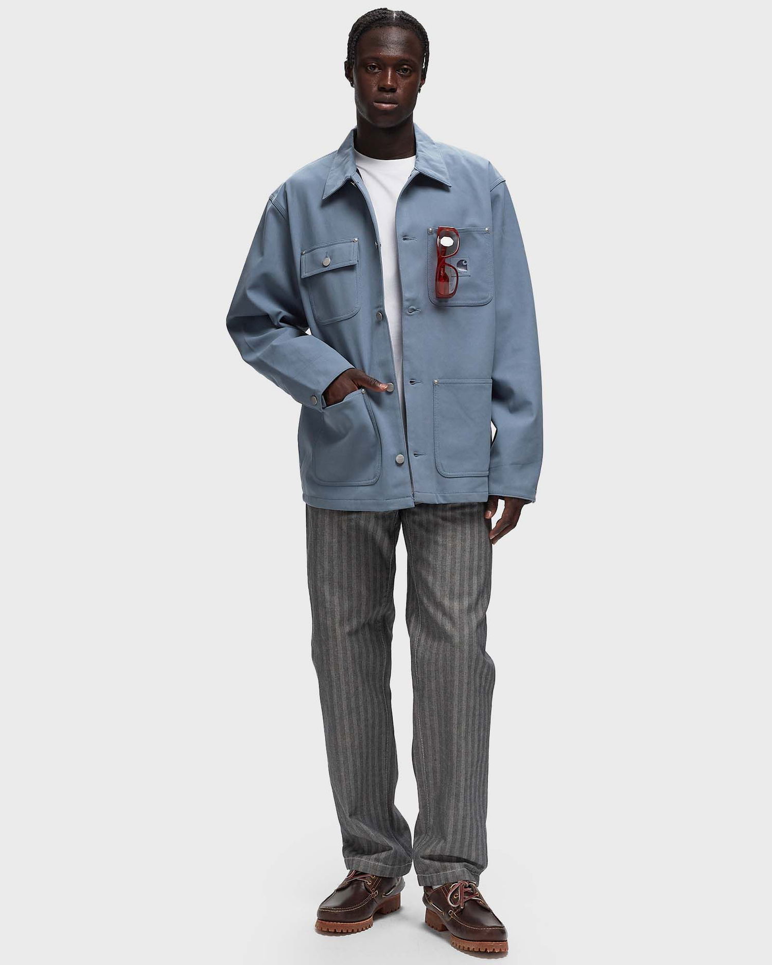 Kabáty Carhartt WIP Suede Michigan Coat Modrá | I033717-191.XX, 1