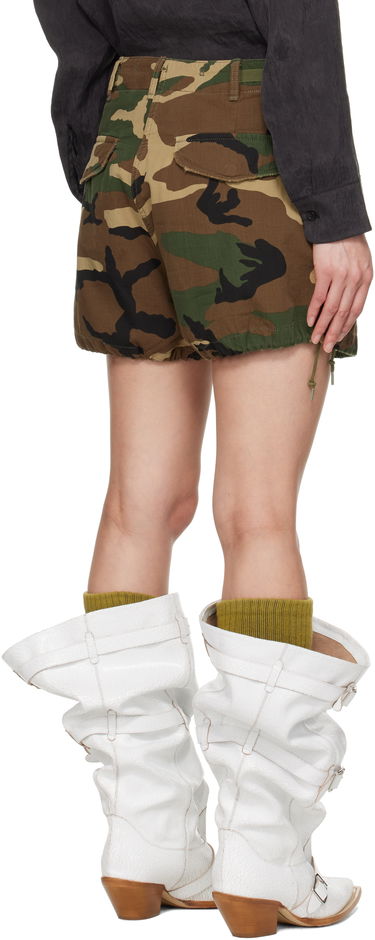 Šortky R13 R13 Loose Marianne Cargo Shorts Zelené | R13WD175-D317A, 2