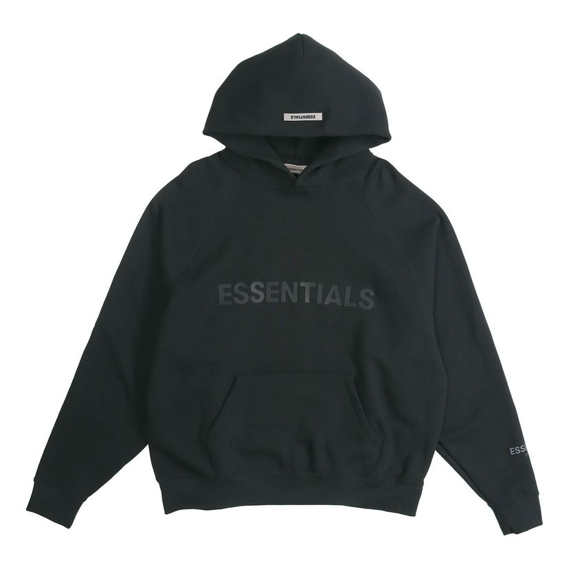 Mikina Fear of God Essentials Logo Hoodie Čierna | FOG-SS20-402