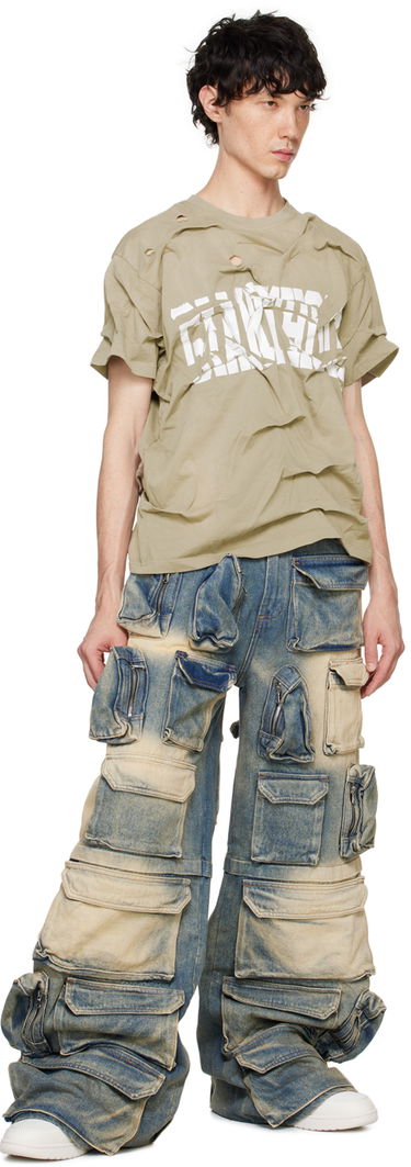 Tričko Who Decides War Who Decides War 'Gianthood' Distressed Graphic T-Shirt Béžová | 1110140022FW24, 3