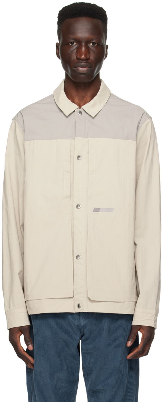 Vetrovka Paul Smith PS Paul Smith Contrast Shirt Béžová | M2R-692Y-M21957-71, 0