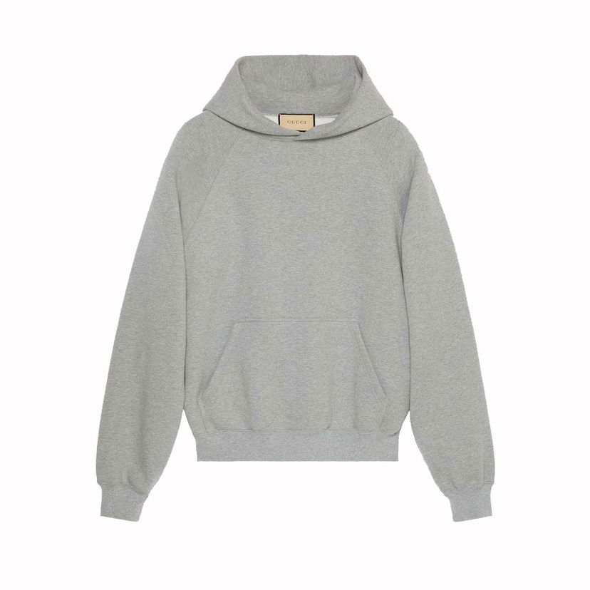 Mikina Gucci Cotton Hooded Sweatshirt Šedá | 768454 XJF3Y 1230