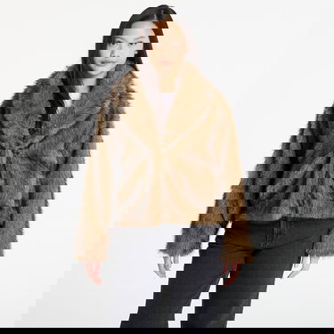 Bunda Urban Classics Short Faux Fur Jacket Hnedá | TB8120-01591, 0