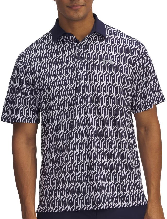 Polo tričko Under Armour UA Playoff 3.0 Printed Golf Polo Navy | 1378677-114, 0
