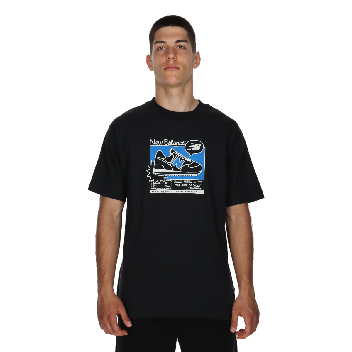 Tričko New Balance Ad Graphic Relaxed Tee Čierna | MT41593-BK, 0