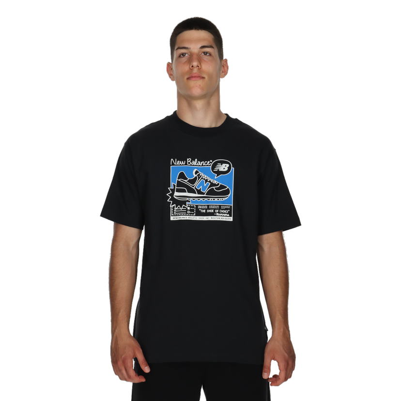 Tričko New Balance Ad Graphic Relaxed Tee Čierna | MT41593-BK