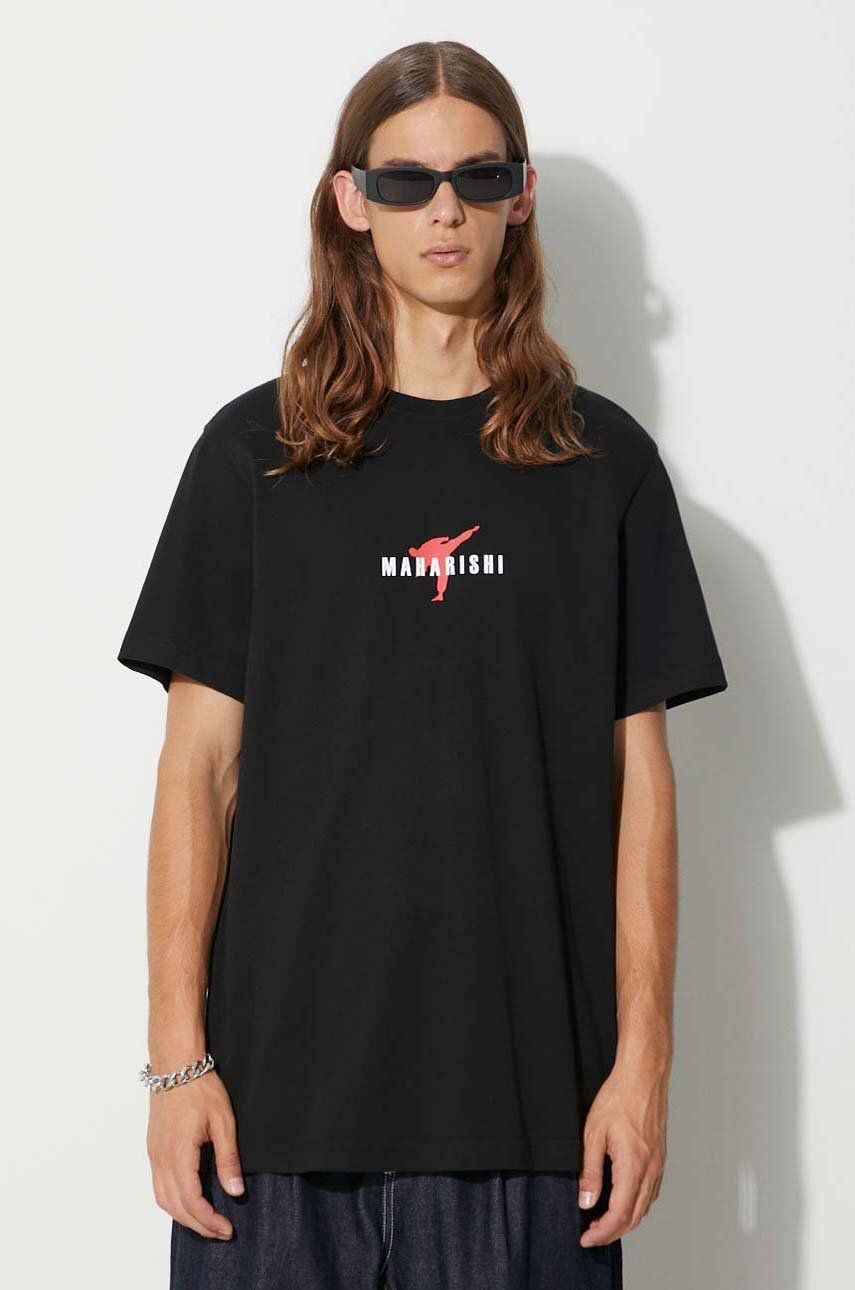 Tričko Maharishi Invisible Warrior Print T-Shirt Čierna | 1070.BLACK, 0
