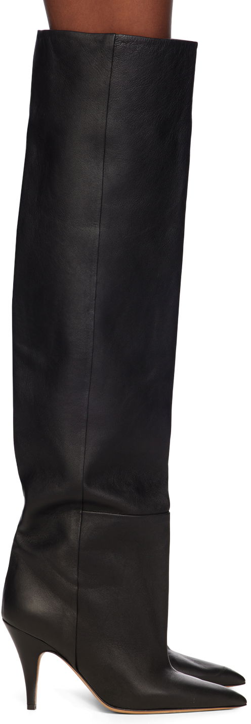 Tenisky a topánky Khaite Black 'The River' Tall Boots Čierna | F1080-845, 0