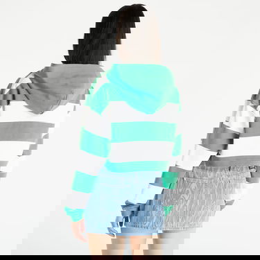 Mikina Tommy Hilfiger Crop Stripe 1/4 Zip Hoodie Zelené | DW0DW15432 LY3, 4