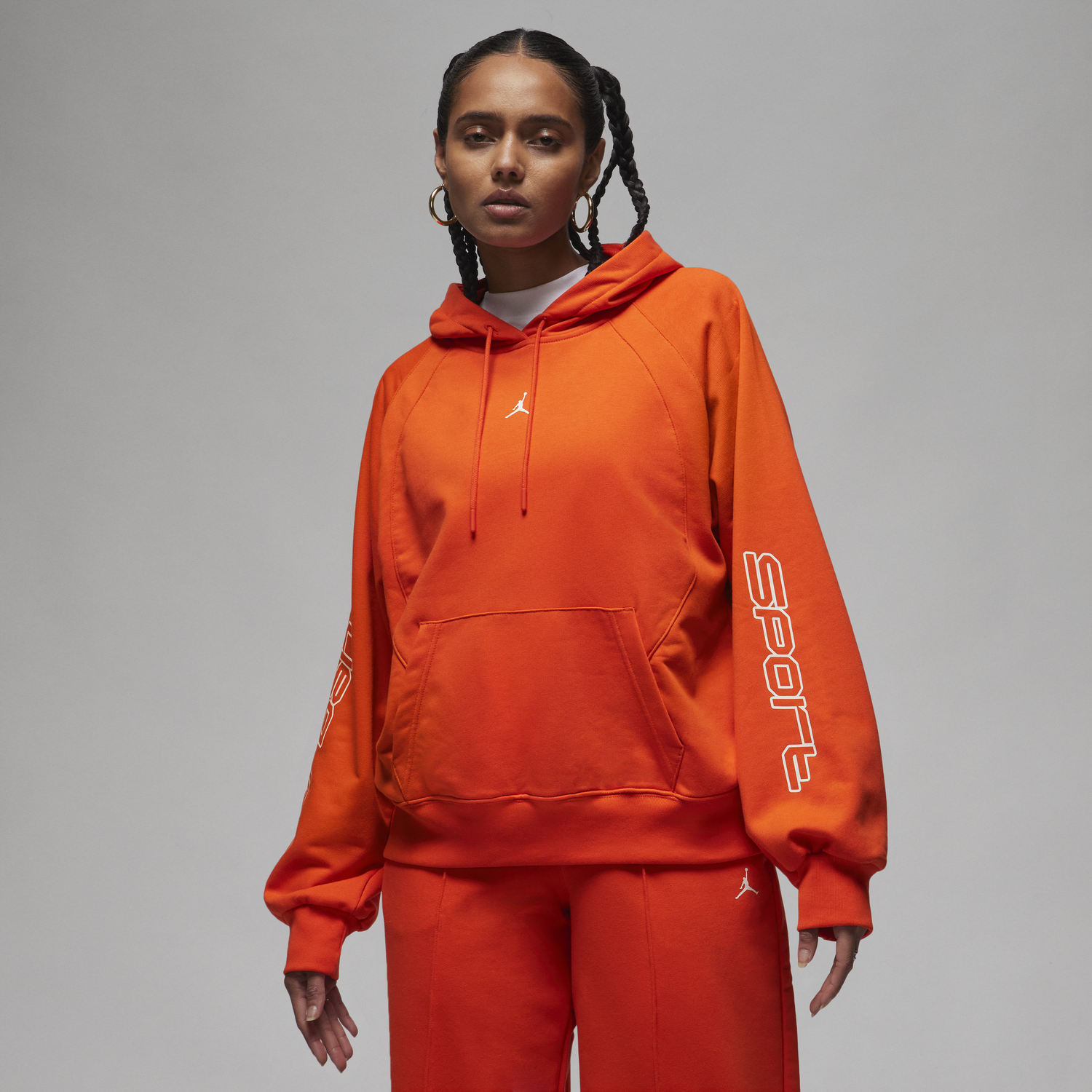 Mikina Jordan Sport Graphic Fleece Hoodie Oranžová | FD7373-633, 0