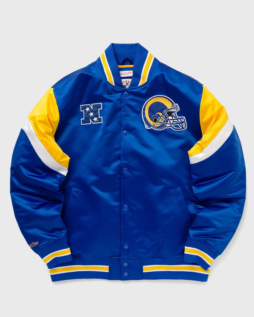 Bomber bunda Mitchell & Ness NFL HEAVYWEIGHT SATIN JACKET LOS ANGELES RAMS Modrá | OJBF5516-LARYYPPPROYA