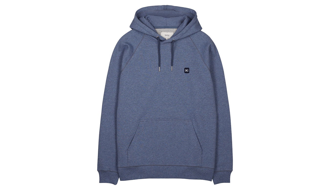 Mikina Makia Bolton Hooded Sweatshirt Modrá | M40085_636, 1