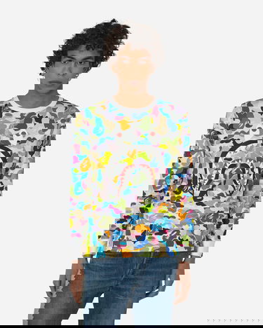 Tričko BAPE Multi Camo Shark Tee Rôznofarebný | 1G80 111 008 WHITE, 2