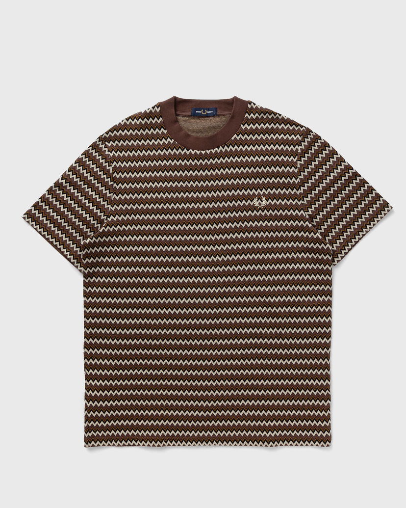 Tričko Fred Perry JACQUARD T-SHIRT Hnedá | M8583-U53