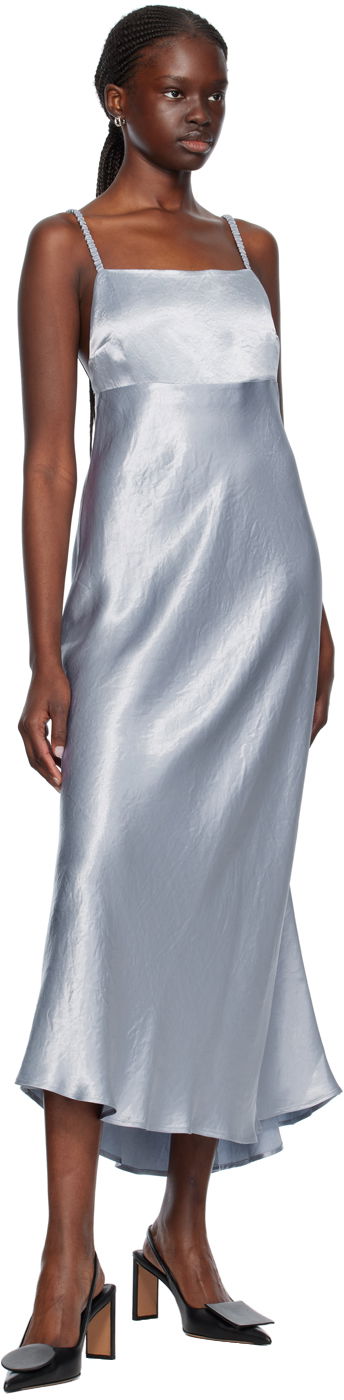 Šaty Max Mara Max Mara Leisure Midi Slip Dress Modrá | 2416221088600, 3