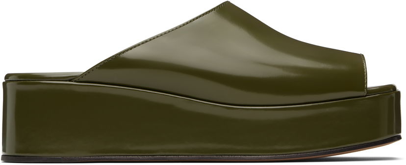 Doplnky The Row The Row Emi Flatform Sandals Zelené | F1597-L604