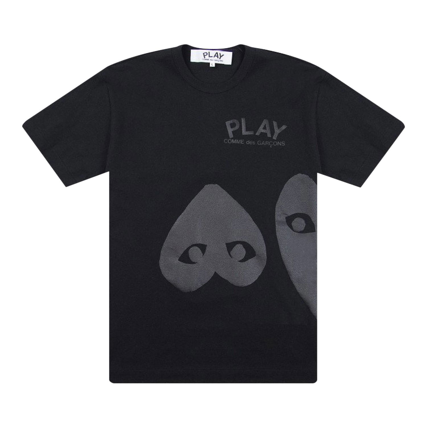 Tričko Comme des Garçons PLAY Three Hearts T-Shirt Čierna | AZ T196 051 1, 1