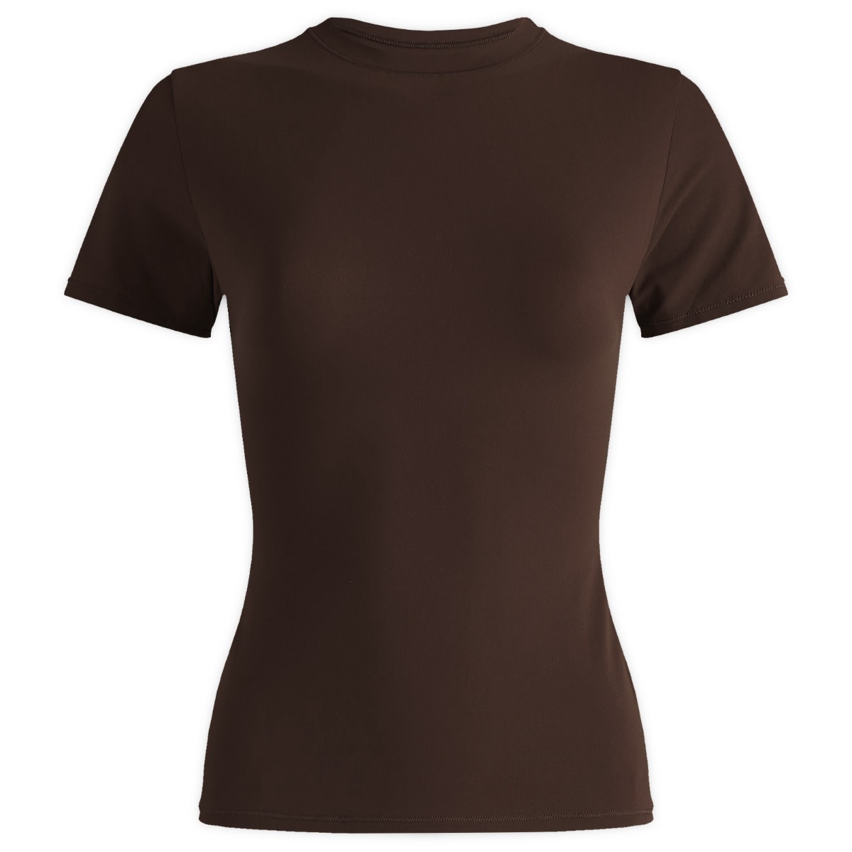 Tričko SKIMS SKIMS Fits Everybody Short Sleeve T-Shirt, Size Large Hnedá | AP-TSH-0649-COA, 1