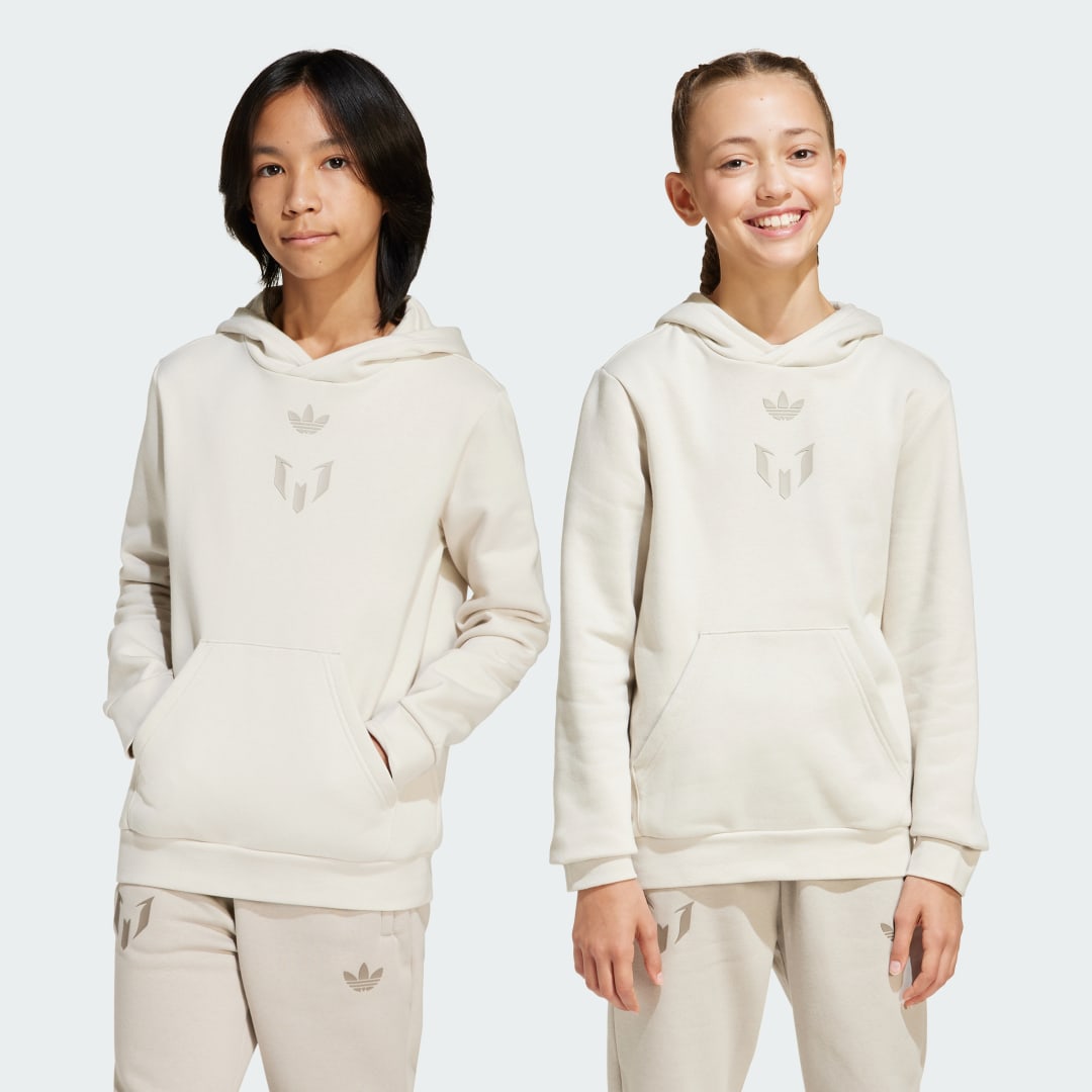 Mikina adidas Performance Messi Kids' Hoodie Béžová | JD1945, 0